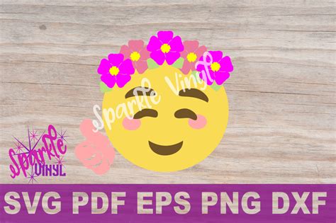 Svg Emoji Smile Flowers Thumbs Up Shirt Sign Printable Cut File Svg Dxf