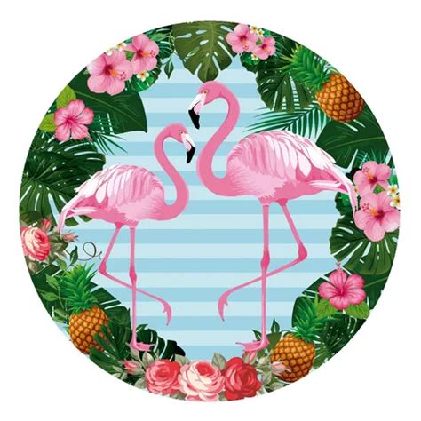 Painel Redondo Sublimado Flamingo 1 50x1 50 MercadoLivre