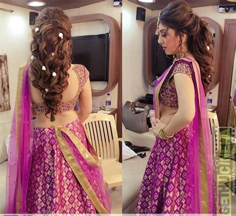 15 Latest Elegant And Mesmerizing Hairstyles For Lehenga Choli