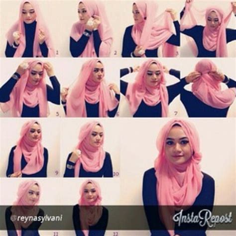 Cara Memakai Jilbab Kreasi Modern Tutorial Hijab