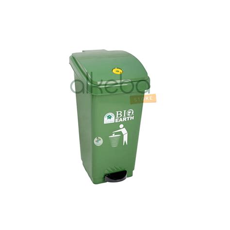 Jual Tempat Sampah Injak Liter Bio Earth Green Leaf Greenleaf