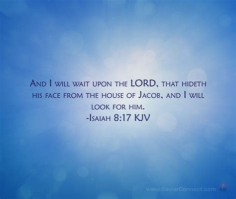 Isaiah 8 17 King James Version Psalms Scripture Images Kjv