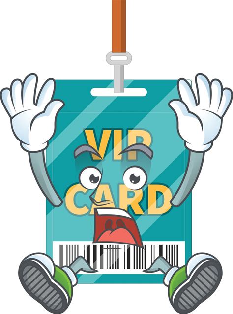 Cartoon Character Of Vip Pass Card 21604919 Vector Art At Vecteezy