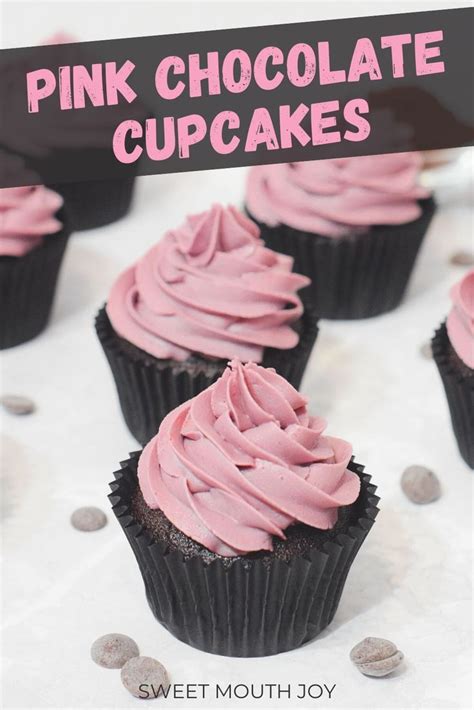 Easy Chocolate Cupcakes With Pink Frosting Sweet Mouth Joy 요리법