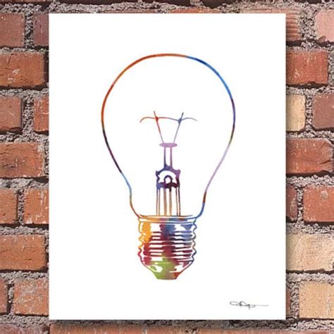 Light Bulb Art - Etsy