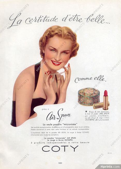 Coty (Cosmetics) 1951 Powder Air Spun Lipstick Olympic