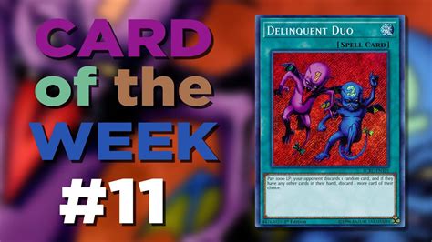 Delinquent Duo Card Of The Week 11 YouTube