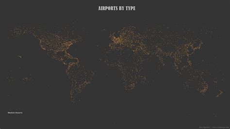 All Airports Around the World Mapped - Vivid Maps