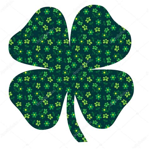 Clover leaf symbol with flowers Stock Vector by ©scrapster 107238308