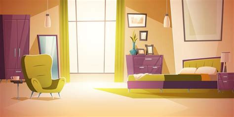 Cartoon Bedroom Background Vector Art, Icons, and Graphics for Free ...