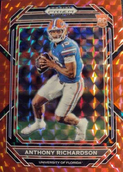 Anthony Richardson 2023 Prizm Draft Picks 104 Red Finite 125 Price