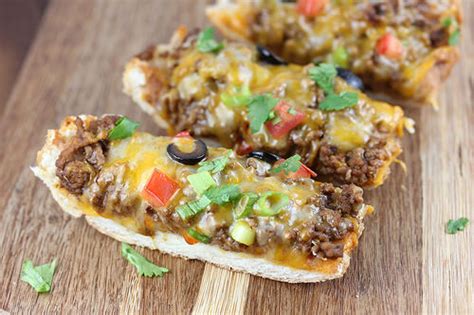 Taco French Bread Pizza Recipe Blogchef Net