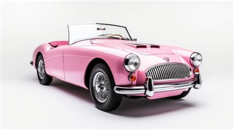 Premium AI Image | Pink car from the Barbie movie