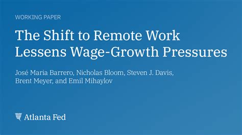 Atlanta Fed on Twitter: "Atlanta Fed research looks at the shift to remote work, finding that ...