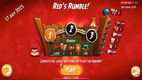 Angry Birds 2 Reds Rumble Daily Challenge Bomb Saves The Day And Sends The Foreman Flying