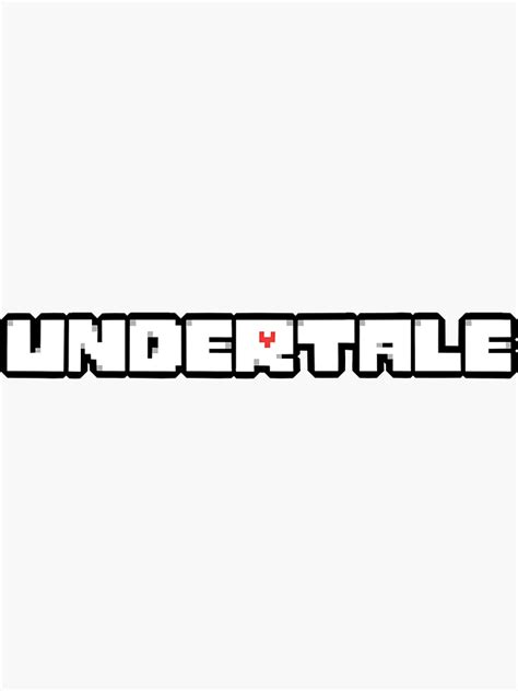 Undertale Logo In Crispy Luxurious Hd Sticker For Sale By Coolguyenzo