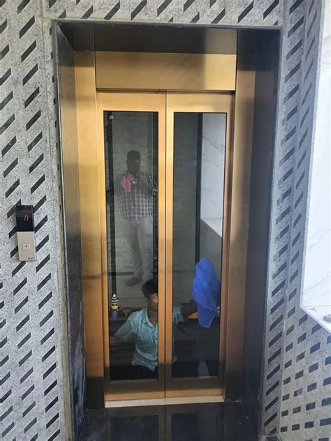 Automatic Glass Door Residential Elevator Max Persons 10 Persons