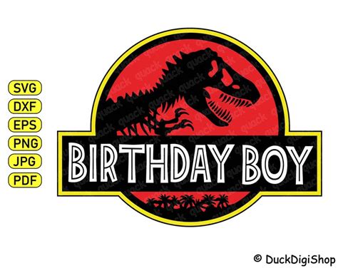 Birthday Boy Svg Jurassic Park Birthday Boy Bundle Jurassic Etsy