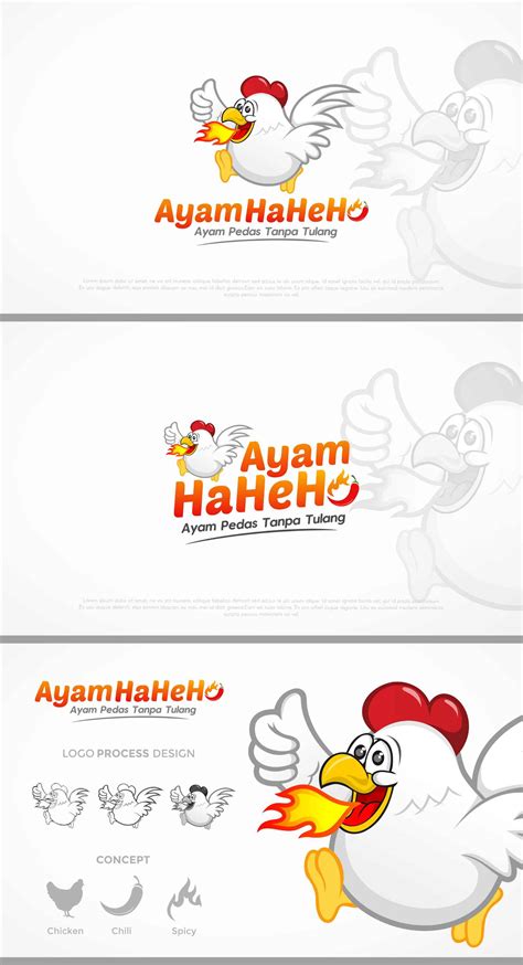 detail logo gambar ayam koleksi nomer