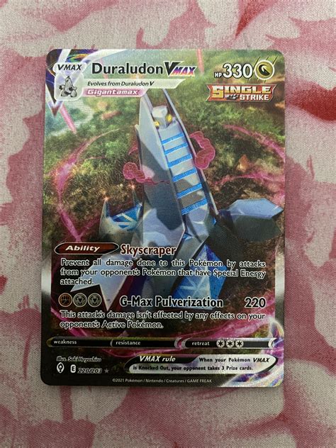 Duraludon VMAX Alternate Full Art Evolving Skies Hobbies Toys