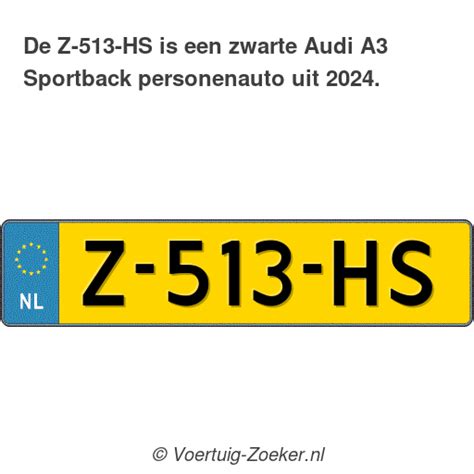 Kenteken Z Hs Audi A Sportback Auto Z Hs Voertuig Zoeker Nl