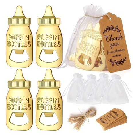 Packs Popping Bottle Openers Baby Shower Return Favors For Guests