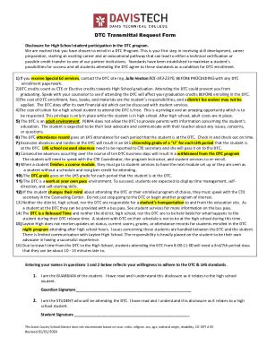 Fillable Online Dtc Transmittal Request Form Fax Email Print Pdffiller