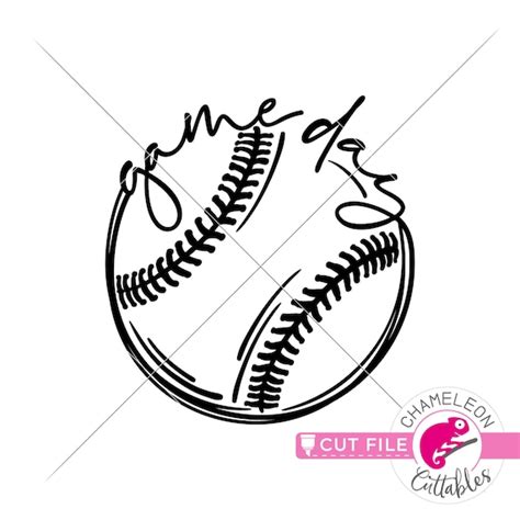 Día De Juego Svg Béisbol Svg Softbol Svg Svg Archivo De Etsy México