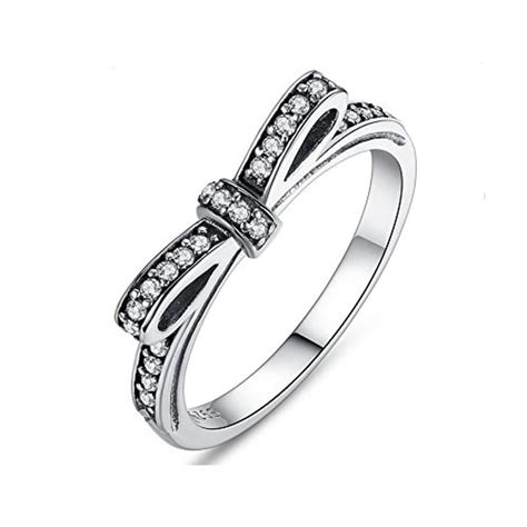 925 Sterling Silver Delicate Bow Ring Pandora Style, £9.99 at Amazon