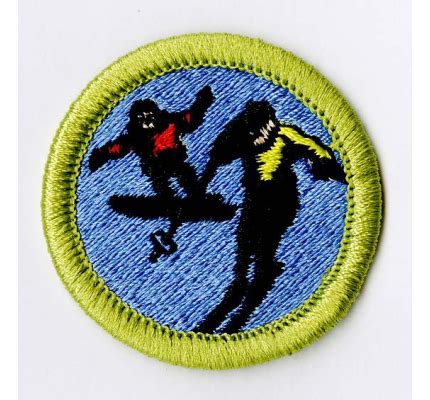 Snow Sports Merit Badge Emblem Boy Scouts Of America