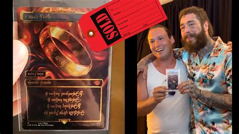 Mtg S The One Ring Sold To Post Malone Puller Reveals Himself Youtube