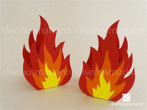 Diy Fire Flame Cajas