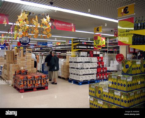 Tesco Wine Store Cite Europe Calais Northern France Eu Stock Photo