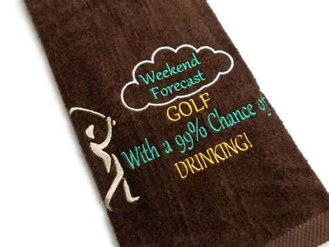 Golf towel funny golf towel embroidered towel gift for him Golf Gifts ...