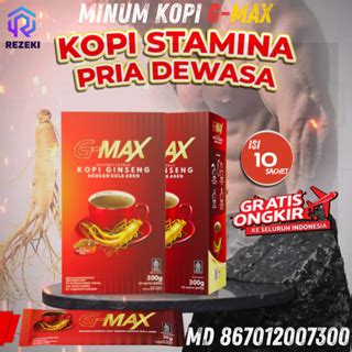 Jual Kopi Gmax Original Kopi Stamina Pria Kuat Tahan Lama G Max