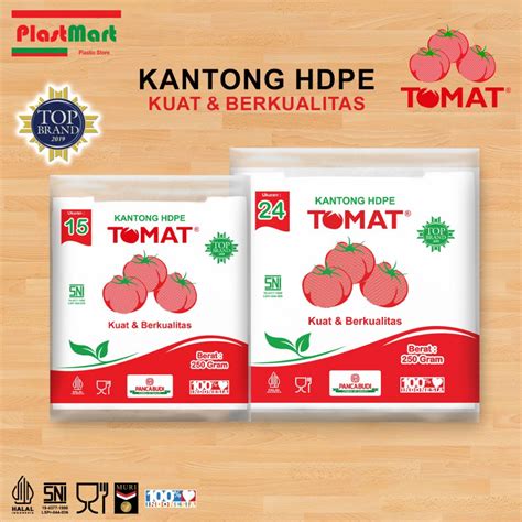 Jual Kantong Plastik Kresek Tomat Bening 24 Plastik HDPE Bening