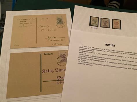 Germany Local Postal Areas Apolda Complete Collection With