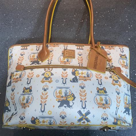 Dooney Bourke Women S White And Brown Bag Depop