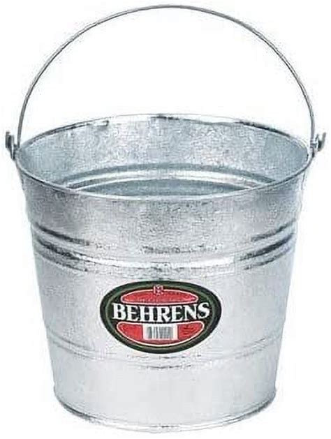 Behrens Metal Pail Galvanized 10 Qt Walmart