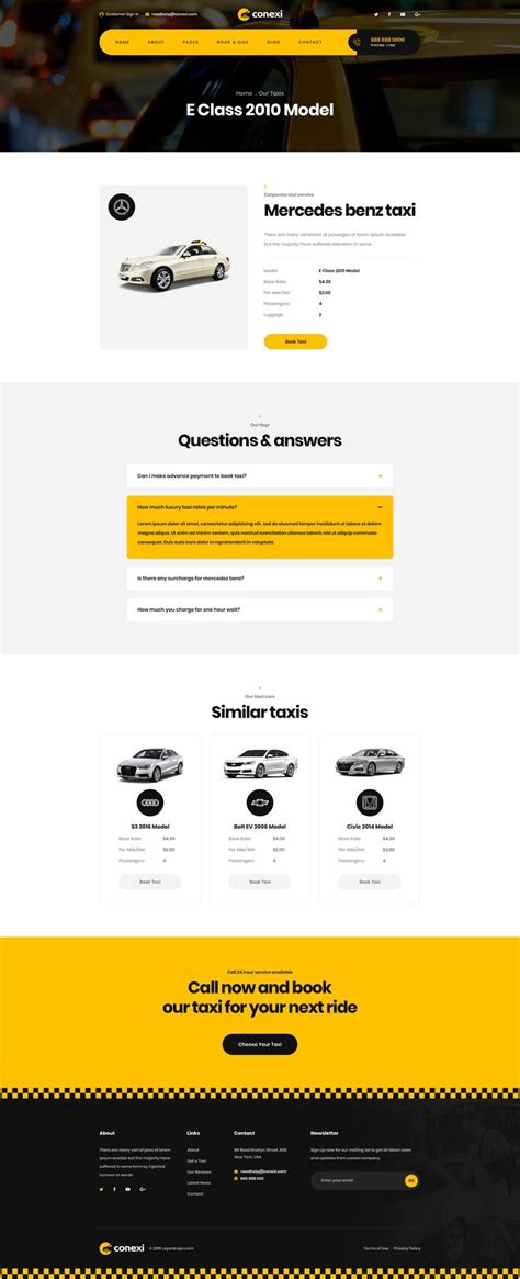 An Image Of A Website Page With Cars On The Front And Back Pages In