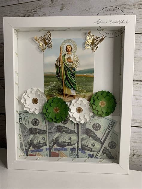 San Judas Tadeo Shadow Box Shadow Box With Lights Cuadro De Etsy