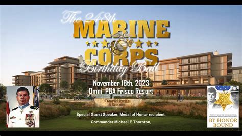 Marine Corp Birthday Ball Tickets 2023 PGA OMNI HOTEL FRISCO MOH