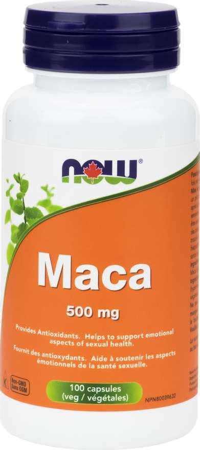 Now Maca 500 Mg Vegi Caps Your Health Food Store And So Much More