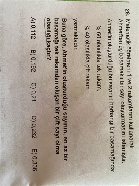 28 Matematik Retmeni 1 Ve 2 Rakamlarn StudyX