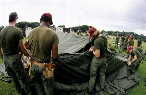 The New Temper Tent Expandable Modular Personnel Tent Is Erected