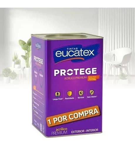 Tinta Acr Lica Eucatex Protege Premium Fosco Lts Marfim