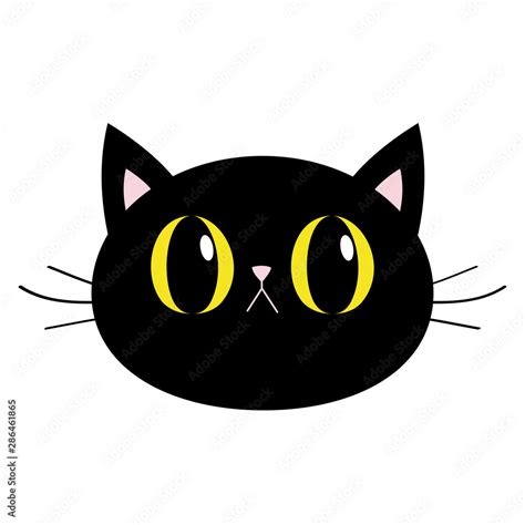 Cute Black Cat Set Funny Cartoon Characters Vector Image, 60% OFF