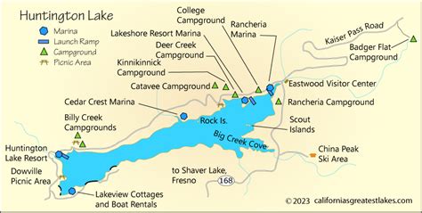 Huntington Lake Map