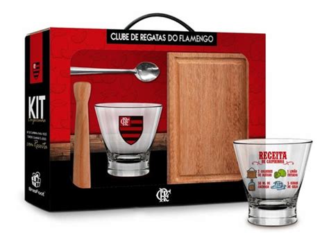 Kit Caipirinha Copo Socador T Bua Personalizado Flamengo Parcelamento