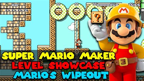 Super Mario Maker Level Showcase Marios Wipeout Youtube